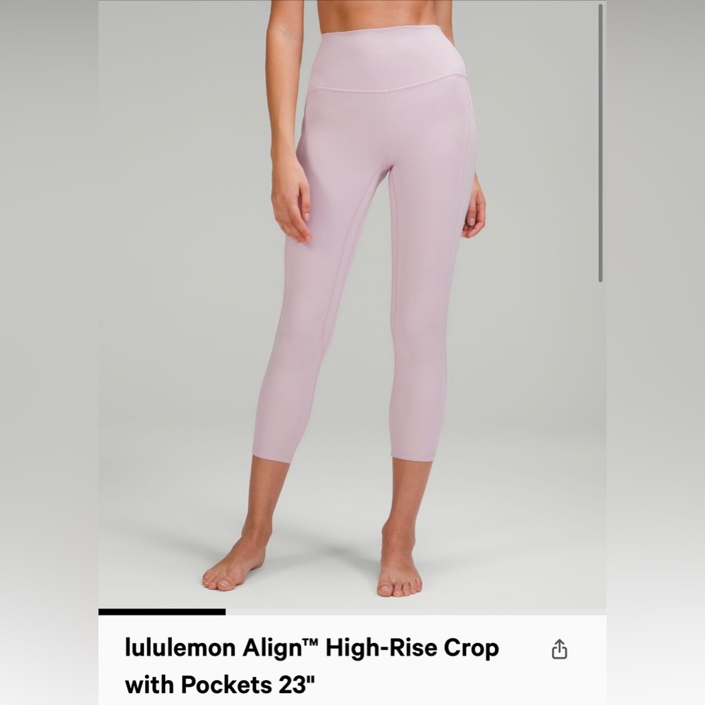 Lululemon Align HR Crop with Pockets 23”